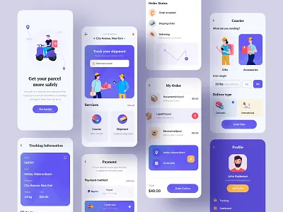 Courier Delivery App Design
