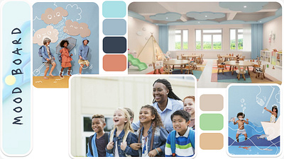 Kindergarten MoodBoard design moodboard