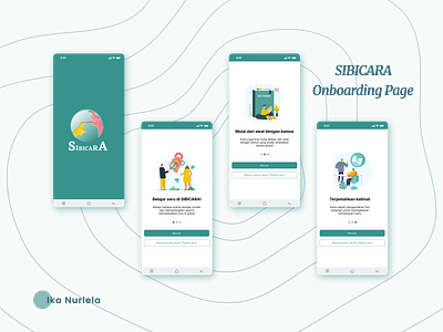 Onboarding Page - SIBICARA (Sign Language Learning App) app case study design landing page mobile app ui uiux design ux