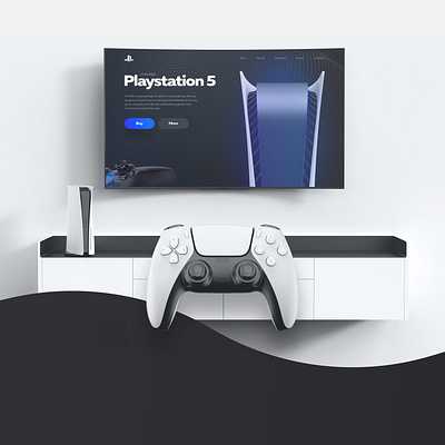 Playstation 5 adaptive concept design landing page playstation playstation5 product design responsive design ui uiux uiux design ux web design