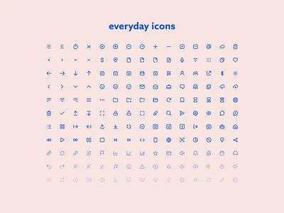 everyday icons icon icon set icons