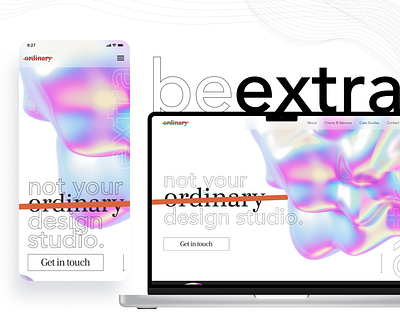 Extra NOT Ordinary advertising branding design figma graphic design landing page marketing mobile app ui ui ux ux web app