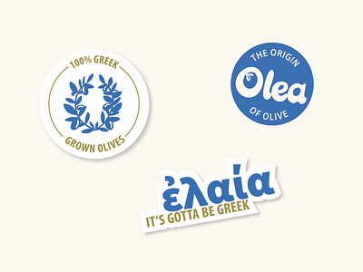Olea Branding #TheBriefBabes branding creative direction design graphic design illustration logo stickers