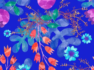 Blue Pattern artistic design floristic flower graphic illustration pattern seamlesspattern textile wallaper wrappingpaper