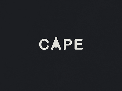 Cape | Typographical Poster cape caps graphic design graphics letters minimal poster simple text typography