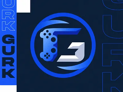 Gurk aggressive branding cool esports gaming logo graphic design illustration logo
