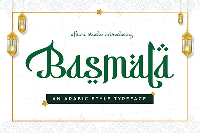 Basmala - An Arabic Style Typeface diplay arabic font