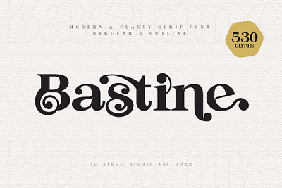 Bastine – Modern Classy Serif Font classy logo logo