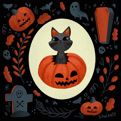 Halloween party art artist artwork graphic design illustration illustrations illustrator love