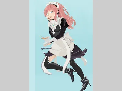 Felicia (Fire Emblem) digital painting fanart fire emblem illustration video games