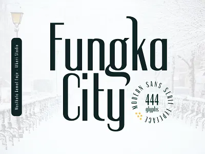 Fungka City - Modern Stylish Sans Serif Font cosmetic