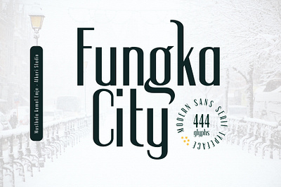 Fungka City - Modern Stylish Sans Serif Font cosmetic