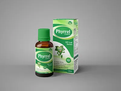 IVY Leaf Syrup Design box design branding cough cough label cough syrup cough syrup design cough syrup label ivy ivy leaf ivy leaf syrup label design leaf syrup packaging design pharma syrup product design syrup design syrup label