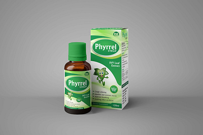 IVY Leaf Syrup Design box design branding cough cough label cough syrup cough syrup design cough syrup label ivy ivy leaf ivy leaf syrup label design leaf syrup packaging design pharma syrup product design syrup design syrup label