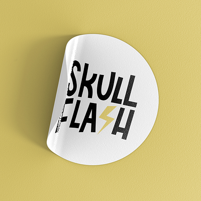 Skull Flash - New educational software brand identity branding design graphic design logo design web design