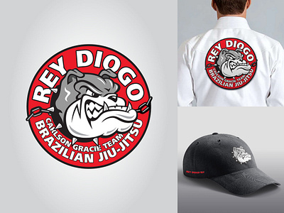 Rey Diogo BJJ branding graphic design illustration logo martial arts mascot