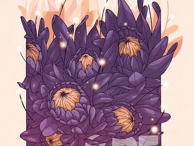 Flwr art design digital art digital illustration digital painting drawing flore flower illustration ink nature