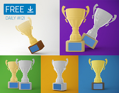 Trophy Cup - Daily Free Mockup #121 business download free free download freebie mockup psd trophy