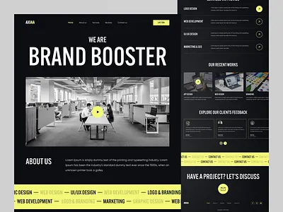 Digital Agency Website agency agency website branding agency business company website creative agency design agency digital agency hero digital marketing marketing agency marketing website minimal portfolio website saas startup studio web design web development web3 webflow