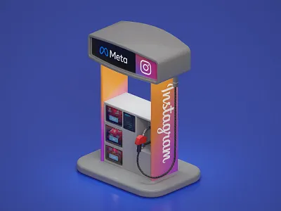 Instagram 2dillustration 3d 3d illustratopn 3dillustration blender concept cycles design game illustration isometric lowpoly social media ui