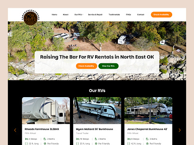 Camp More Outdoors // Web Design camp outdoor rv rv rental vacation vacation rental web design