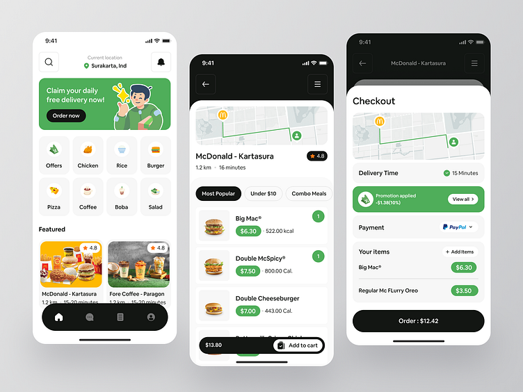 Delivery Mobile App Design by Happy Tri Milliarta for Odama on Dribbble