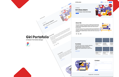 Portofolio Website branding graphic design logo ui