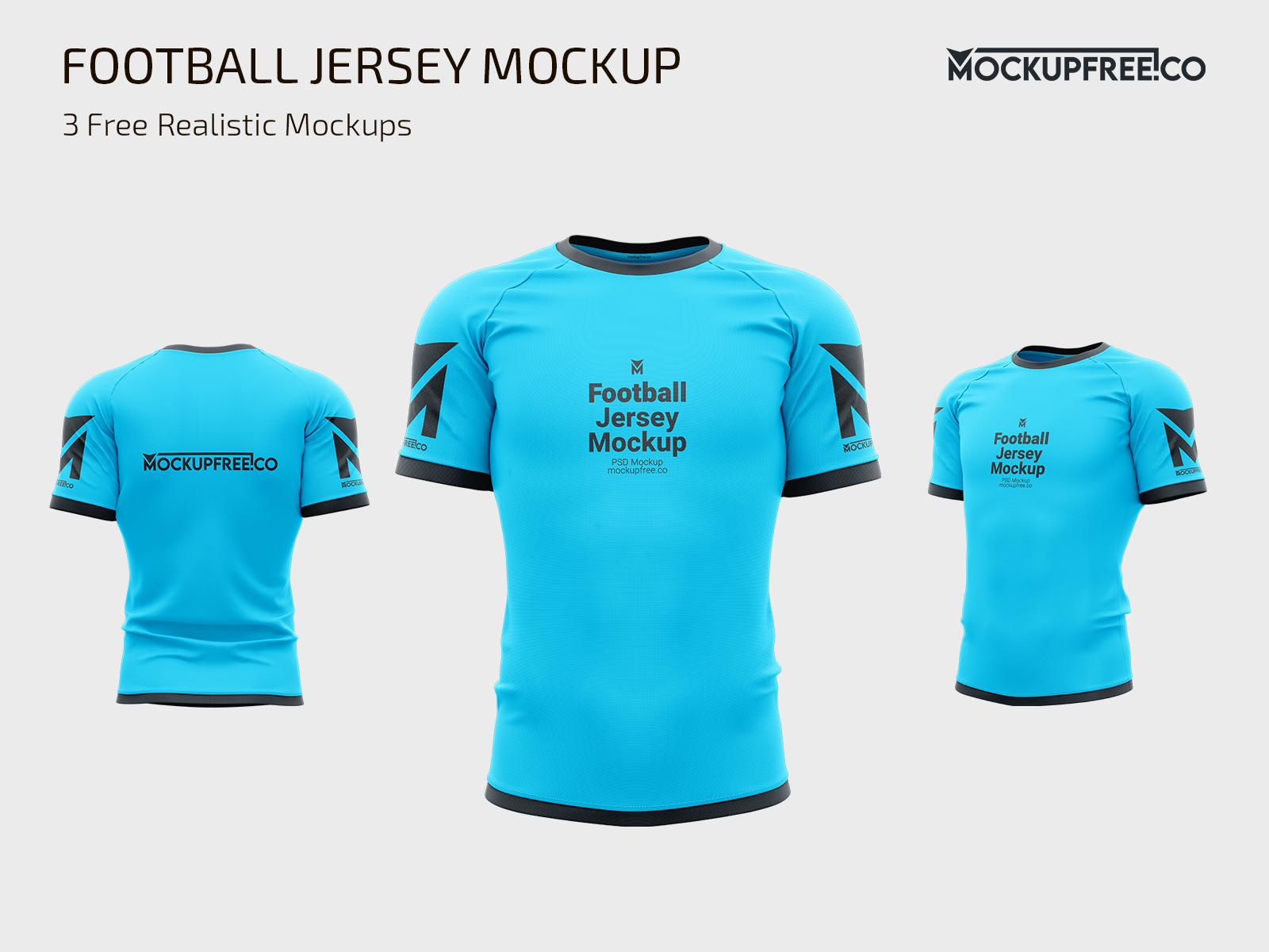Free Football Jersey Mockup PSD by mockupfree.co on Dribbble