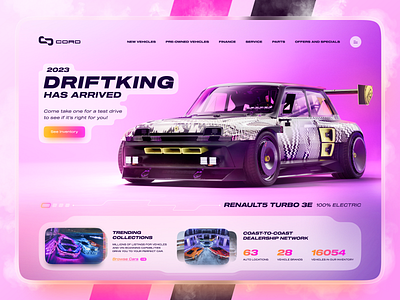 Car Dealership Website Concept auto auto parts automobile automotive car car dealership car repair landing page minimal trend trendy ui uiux web design website