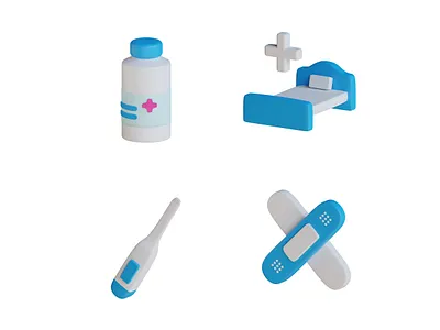 3D Medical Icon Pack 4 3d creative design element icon medical