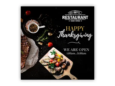 Thanks Giving Post | Restaurant Ads post | Social Media Design banner design black friday post facebook ads facebook post food menu design happy new year post instagram post instagram stories instagram story poster design print restauran menu restaurant ads restaurant post social media social media ads social media design social media post thanks giving ads thanksgiving post