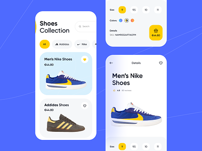 Shoe Online Shop App ecommerce app figma nike app product app responsive design shoe app shoe collection shoe store shoes app shoes ecommerce shopify app shopify ecommerce ui ui design