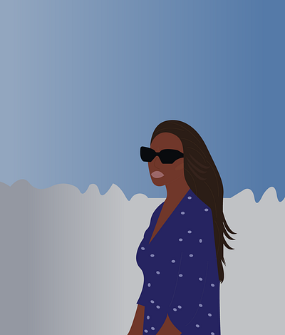 Girl from mountain .. branding design graphic design illustration vector