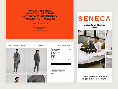 Seneca - E-commerce redesign footer