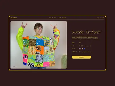 Product card — e-commerce UX/UI design branding design landing page redesign typography ui uxui