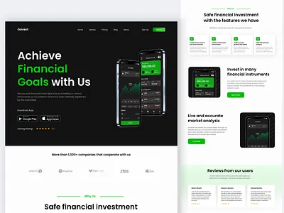 Fintech Landing Page Design 3d agency landing page animation branding crypto landing page crypto web design fintech app fintech landing page fintech web design illustration investment landing page investment website landin landing page stock landing page stock trading landing page ui web web design