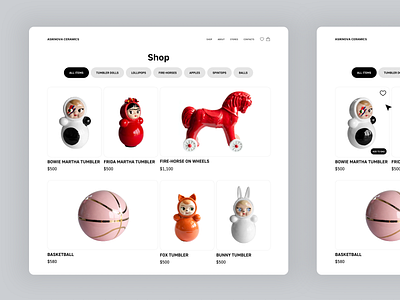 Asiknova Ceramics Catalogue art ceramics clay e commerce ecommerce handmade home decor interior decor interior design minimalism online store sculpture ui ui design web web design website