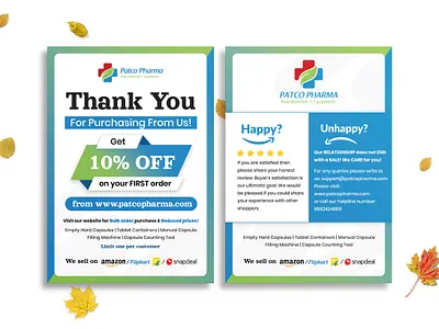 Amazon Thank You Card Design, Product Insert, Package Insert amazon fba amazon thank you card business card design card design clean corporate design creative custom design e commerce ebay graphic design logo design minimal package insert card product branding product insert design red review