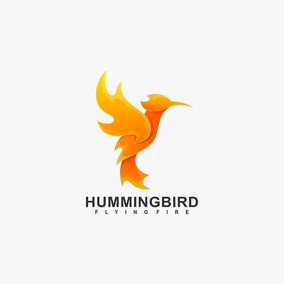 HUMMING BIRD app bird fire logo bird logo branding design graphic design humming bird logo icon illustration logo ui ux vector