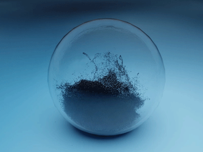 Particle animation 3d animation blender blue branding character flat gamedev geometric glass illustration motion particles simple sphere ui video website