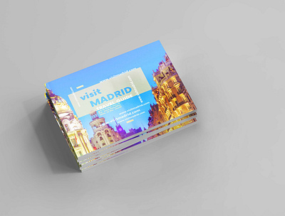 Madrid travel guide brochure city clean cover design graphic graphic design layout magazine marid minimal modern print travel visual design