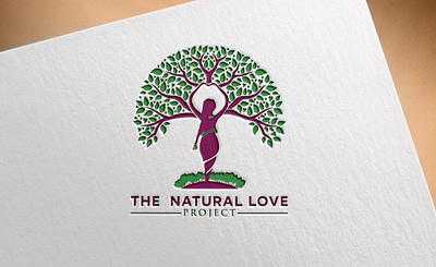 The Natural Love Tree logo 3d branding graphic design logo