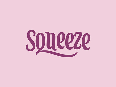 Squeeze - Soft drinks truck logotype branding calligraphy design hand lettering lettering logo logotype wordmark
