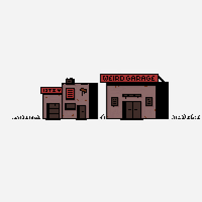 I repair pixel cars in my Garage 2d illustration cyberpunk arts game asset illustration minimal minimalist pixel art pixel art pixel art animation pixel illustration
