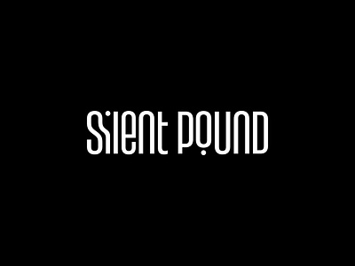 Silent Pound aistis audio branding graphic design identity lithuania logo minimal simple speakers vilnius wordmark