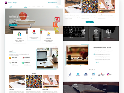 Education Website design ui ux website xd