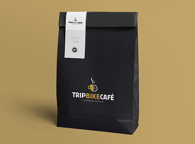 Trip bike café (Paris) branding bike branding coffee graphic identity illustration logo logotype