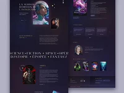 Explora Website books design fantasy publishing house ui ui design web design webdesign website website design