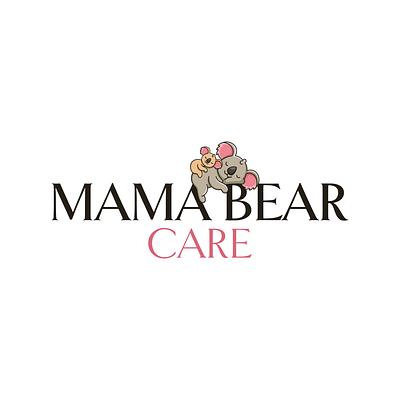 Mama Bear Care baby koala branding character design design graphic design illustration koala koala baby koala design koala logo logo logo design mascot mascot design mascot logo mom mother ui ux vector