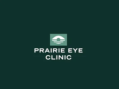 Prairie Eye Clinic branding clinic design eye horizion icon identity illustration logo prairie sun rise sun set vector vision
